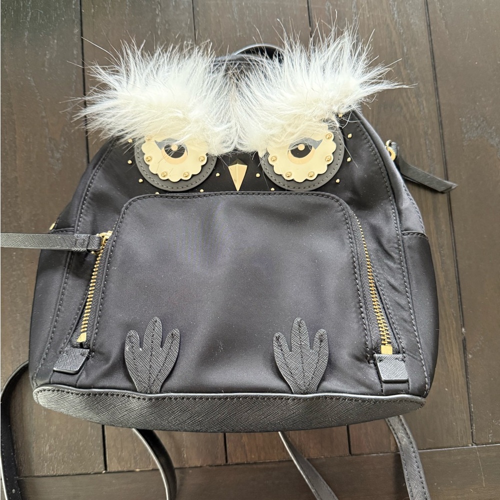 Kate Spade- Black Owl Backpack
